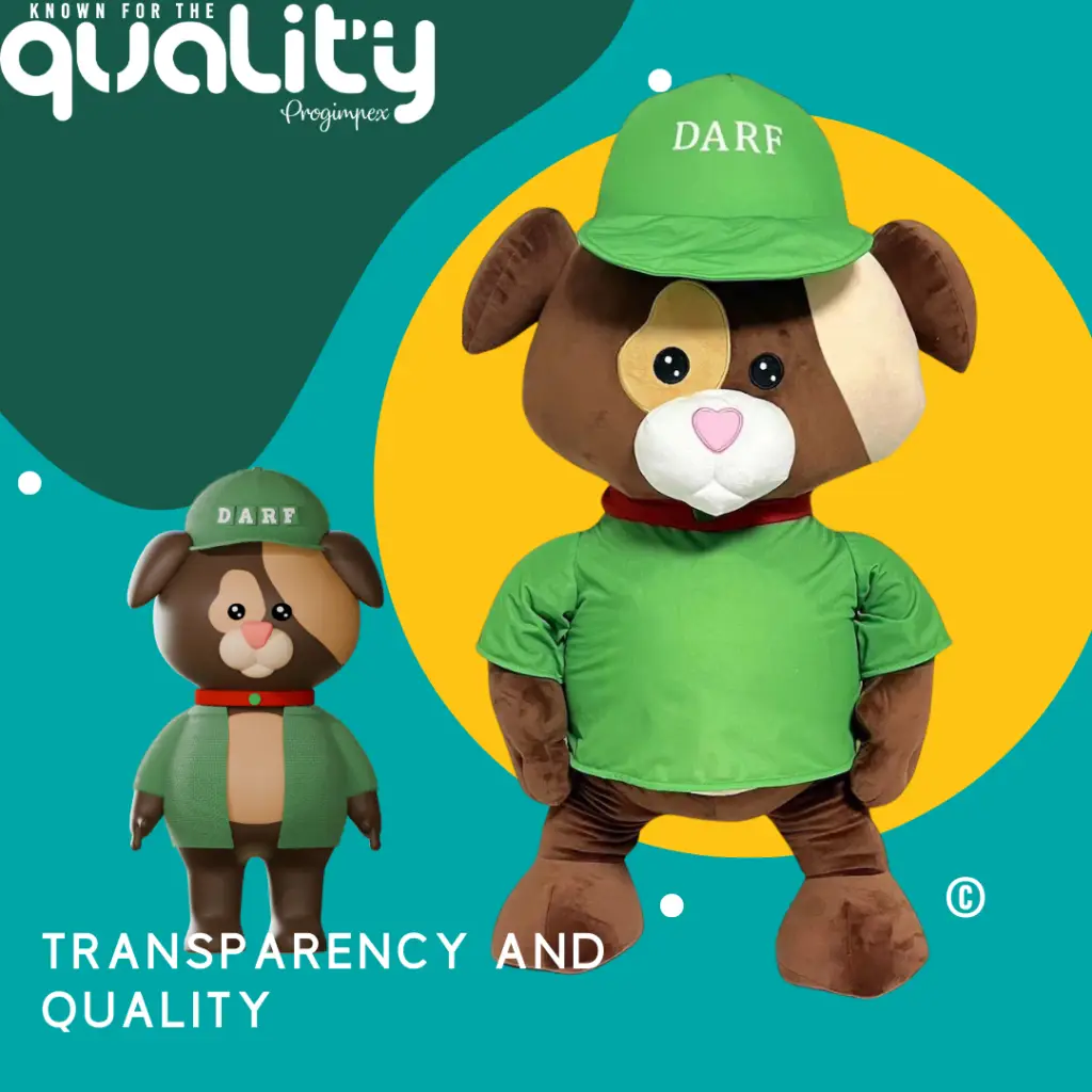 Progimpex, High Quality Plush Toys, Plush Dog Darf