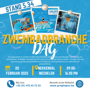 Bezoek Progimpex tijdens de Zwembadbranche Dag, Nekkerhal Mechelen, 20 februari 2025, Stand 5.34