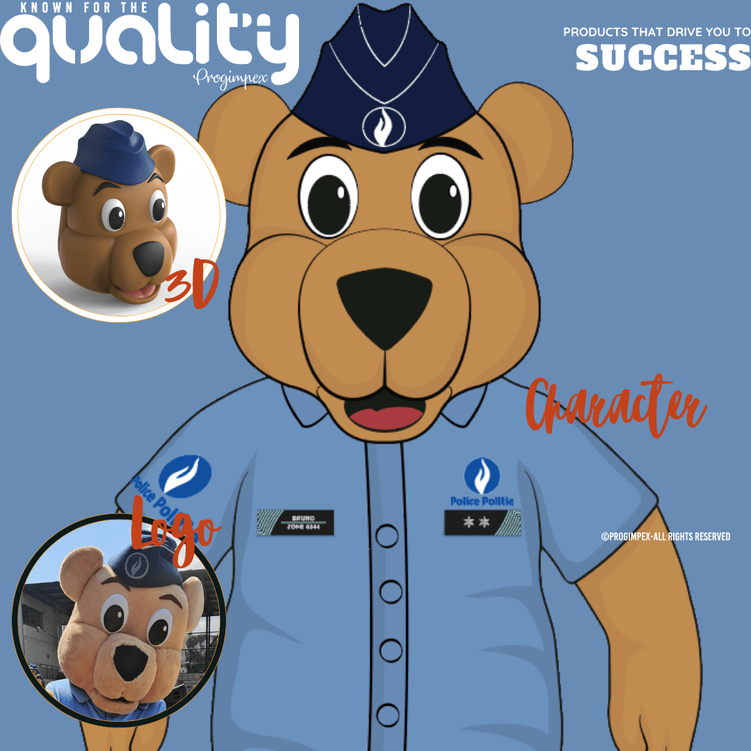 Progimpex, Character Design for Plush, Mascot Costumes and merchandise including 3D.