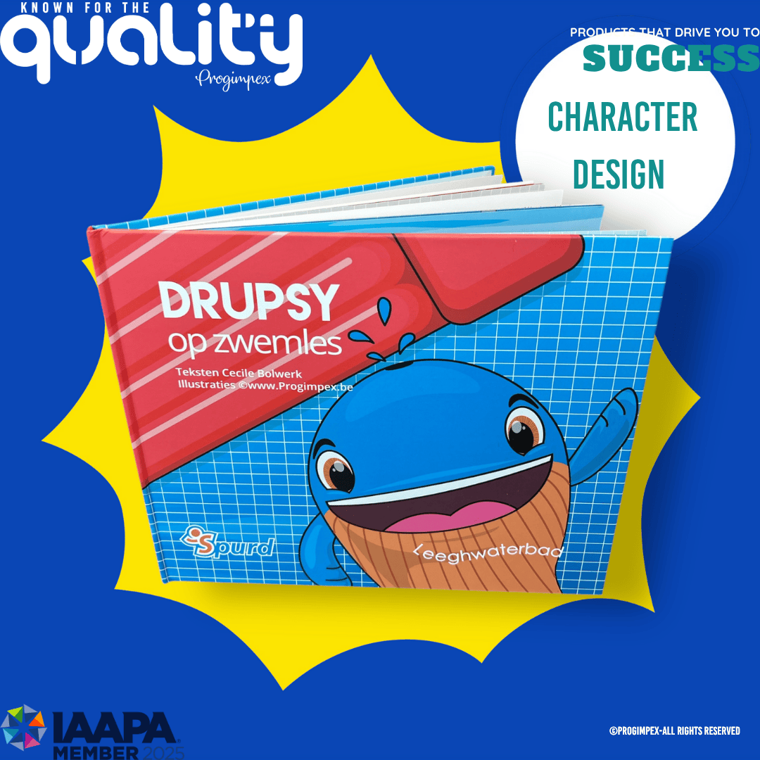 Progimpex character development and storytelling, merchandise