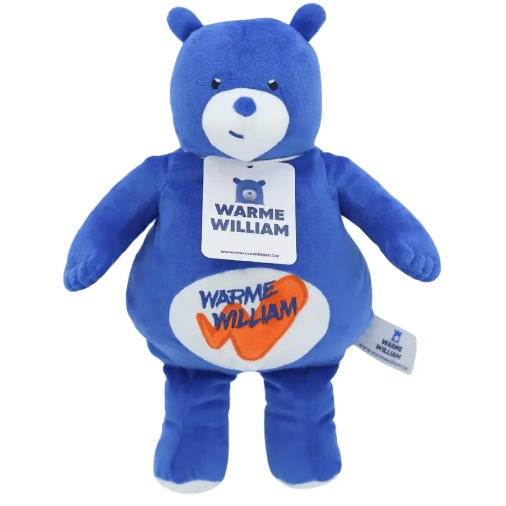 Blue Handpuppet Warme William made by Progimpex